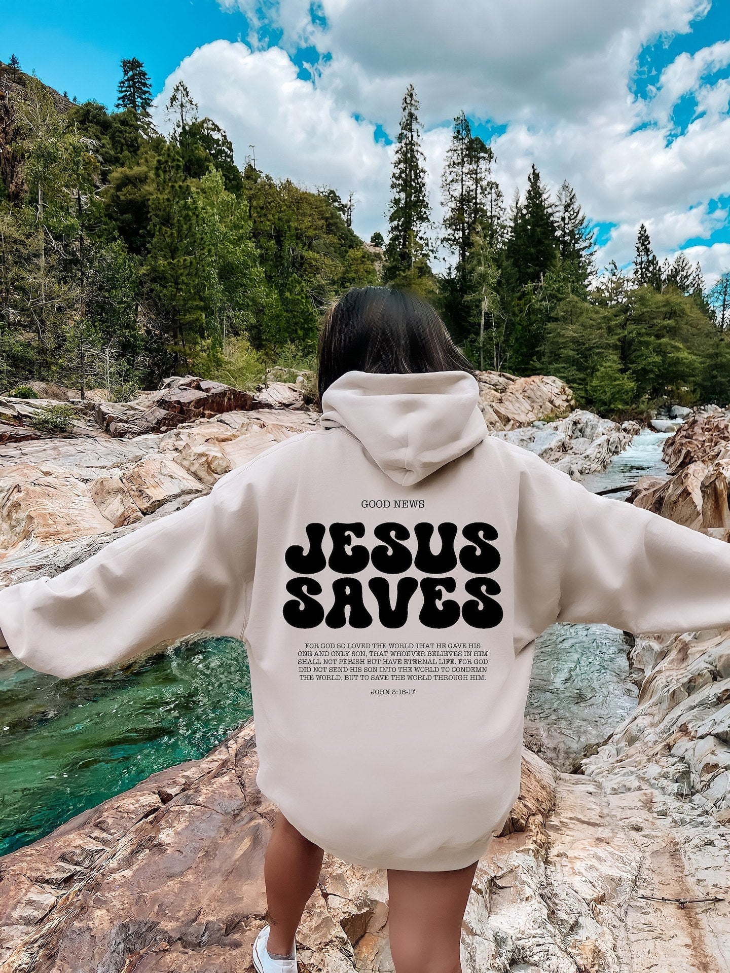 Ewige Liebe Pullover - Mit Johannes 3:16-17 💞