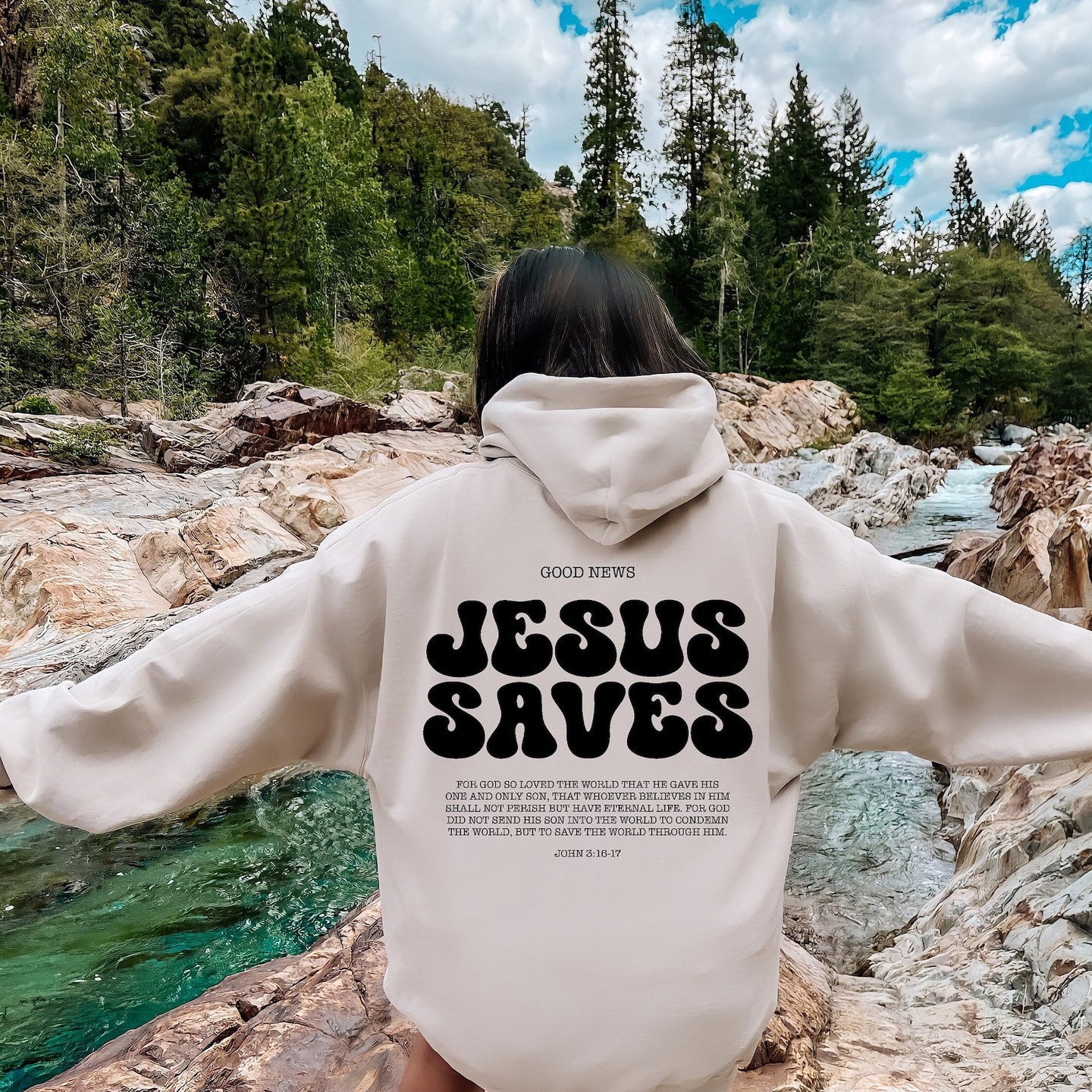 Ewige Liebe Pullover - Mit Johannes 3:16-17 💞