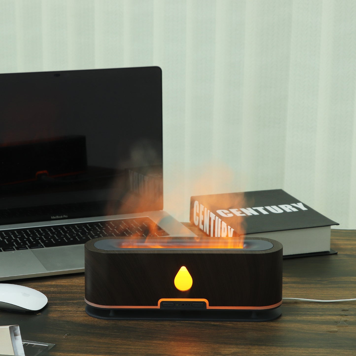 Ultrasonic Flame Aroma Diffuser Simulation Flame